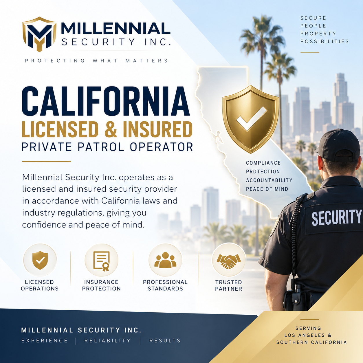 Licensed and insured security company serving Los Angeles and Southern California