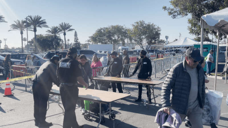 Millennial Security Inc. security officers providing special event security services in Los Angeles, Southern California